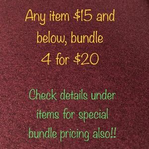 4/$20 Bundle and SAVE!!!